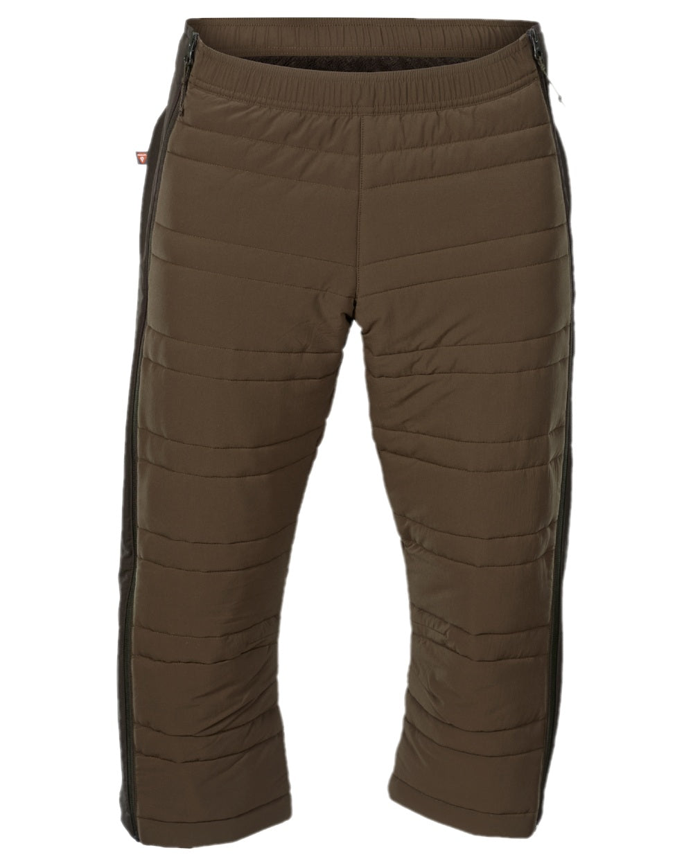 Hunting Green Shadow Brown Coloured Harkila Mountain Hunter Insulated Breeks on white background #colour_hunting-green-shadow-brown