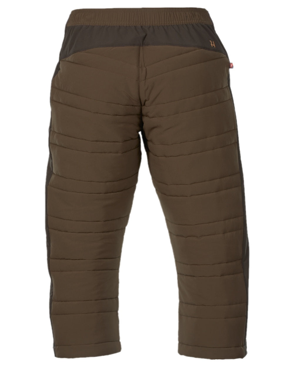 Hunting Green Shadow Brown Coloured Harkila Mountain Hunter Insulated Breeks on white background #colour_hunting-green-shadow-brown