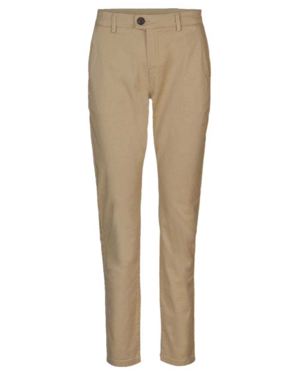 Sand Coloured Harkila Norberg Lady Chinos on white background #colour_sand