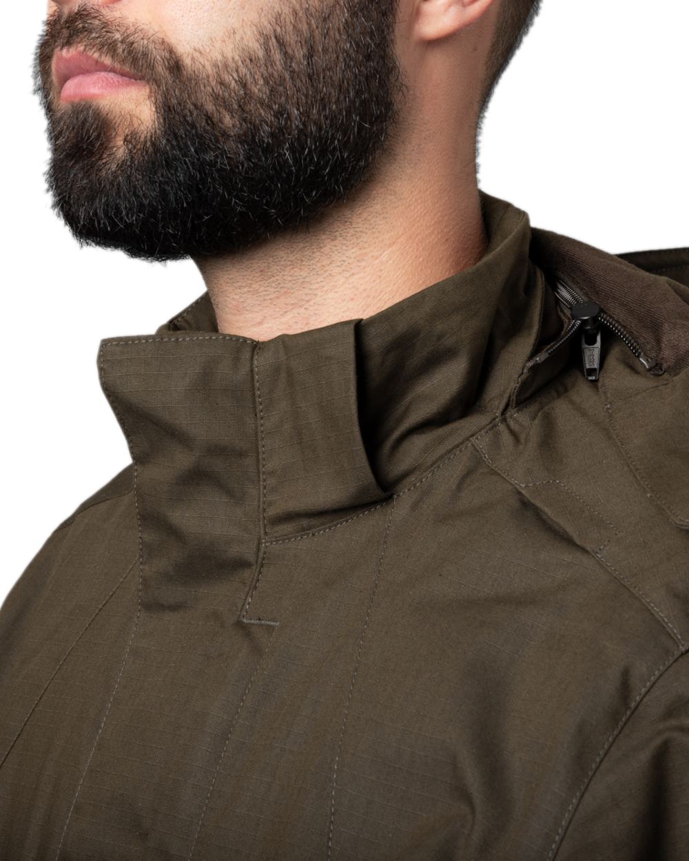 Willow Green Coloured Harkila Nordic Hunter HWS Jacket on white background #colour_willow-green