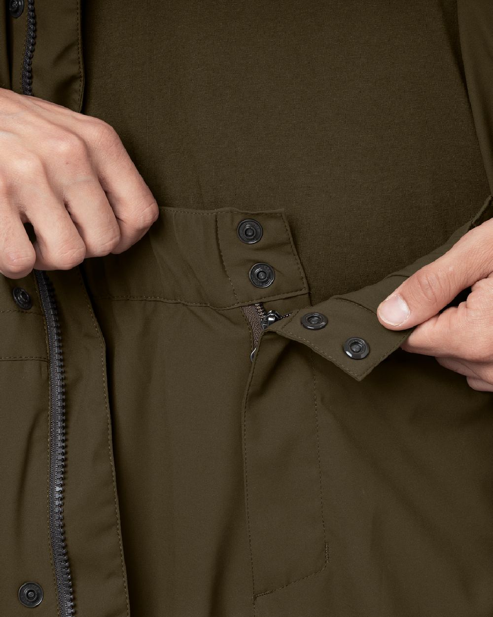 Willow Green Coloured Harkila Orton Overtrousers on white background #colour_willow-green