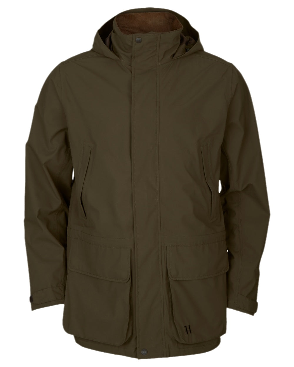 Willow Green Coloured Harkila Orton Tech HWS Jacket on white background #colour_willow-green