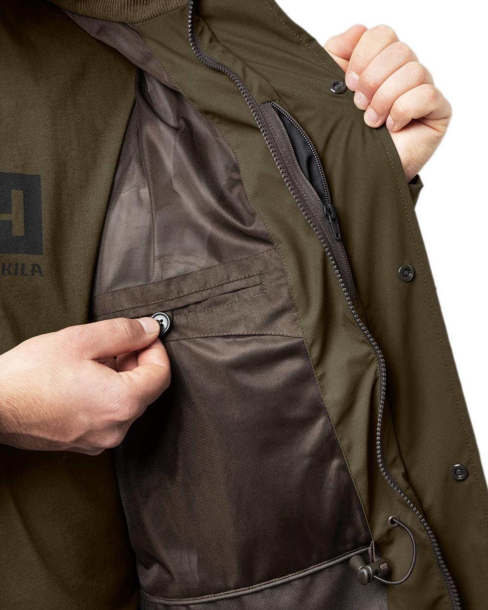 Willow Green Coloured Harkila Orton Tech HWS Jacket on white background #colour_willow-green