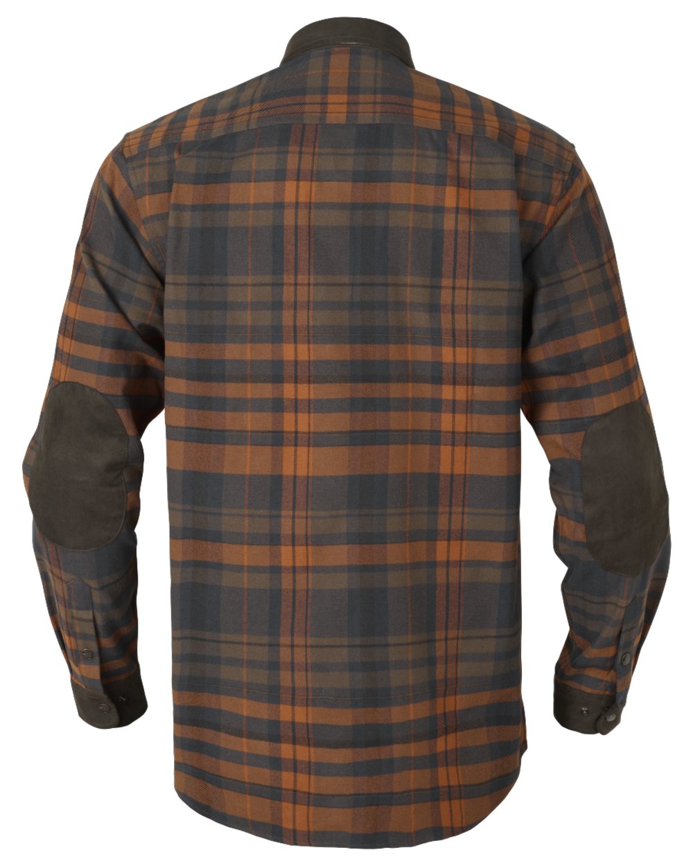Bombay Brown Coloured Harkila Pajala Check Shirt on white background #colour_bombay-brown
