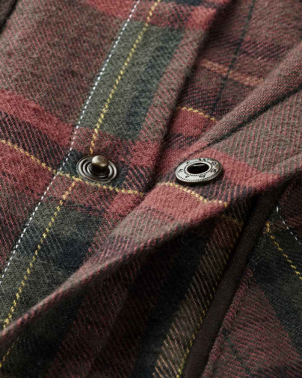 Red Check Coloured Harkila Pajala Check Shirt on white background #colour_red-check