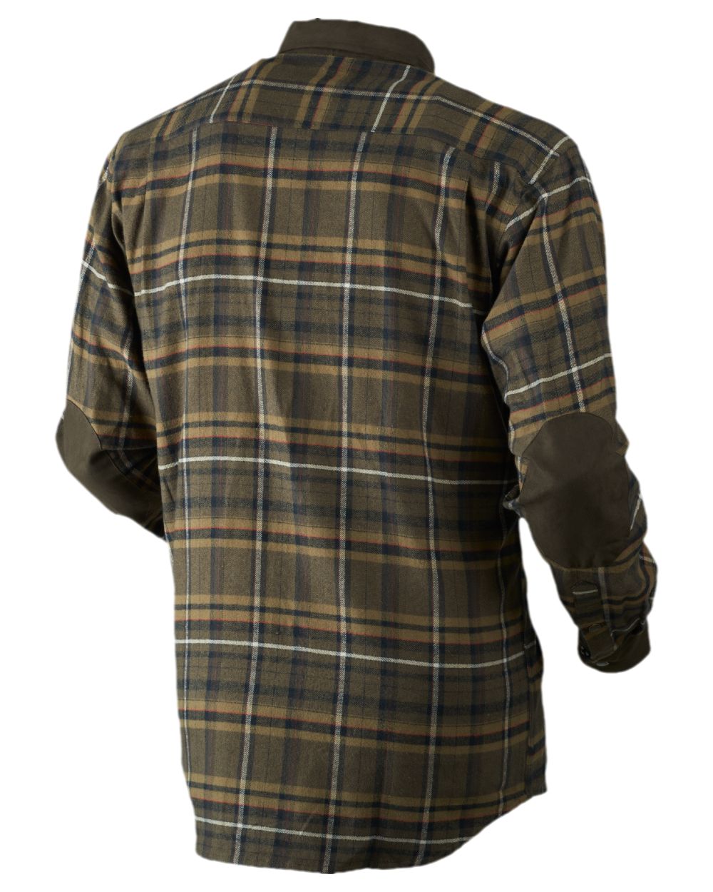 Willow Green Coloured Harkila Pajala Check Shirt on white background #colour_willow-green