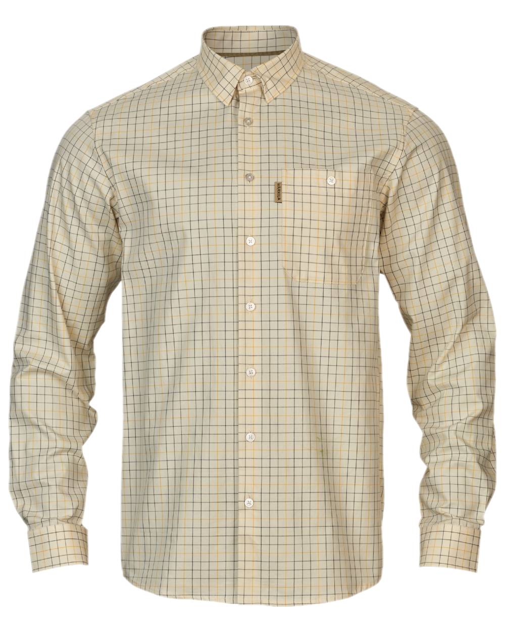 Grape Leaf Coloured Harkila Portfield Long Sleeve Shirt on white background #colour_grape-leaf