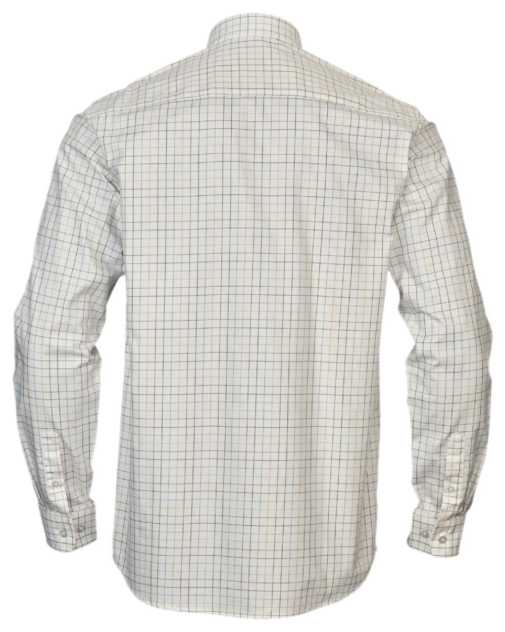 Naval Blue Coloured Harkila Portfield Long Sleeve Shirt on white background #colour_naval-blue