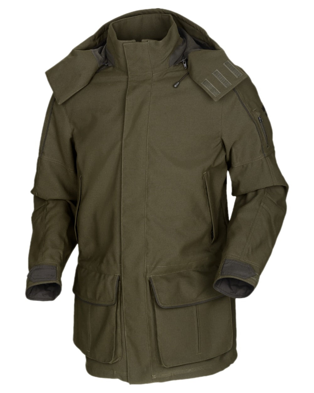 Willow Green Coloured Harkila Pro Hunter Endure Jacket on white background #colour_willow-green