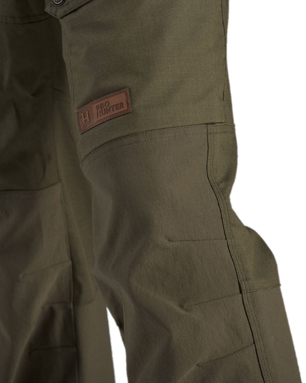 Light Willow Green Coloured Harkila Pro Hunter Light Trousers on white background #colour_light-willow-green