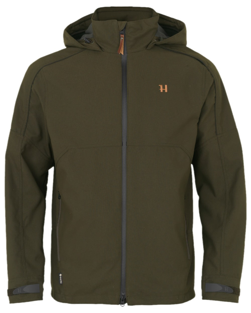 Willow Green Coloured Harkila Pro Hunter Move 2.0 GTX Jacket on white background #colour_willow-green