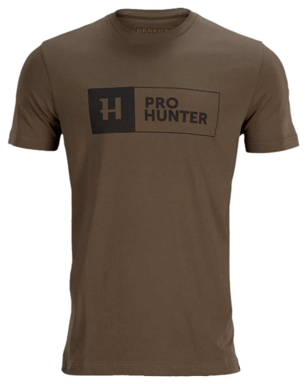 Slate Brown Coloured Harkila Pro Hunter Short Sleeve T-Shirt on white background #colour_slate-brown
