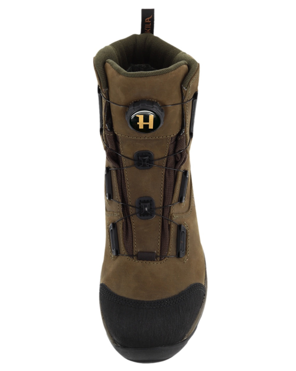 Willow Green Coloured Harkila Reidmar Mid 2.0 GTX Leather Boots on white background #colour_willow-green
