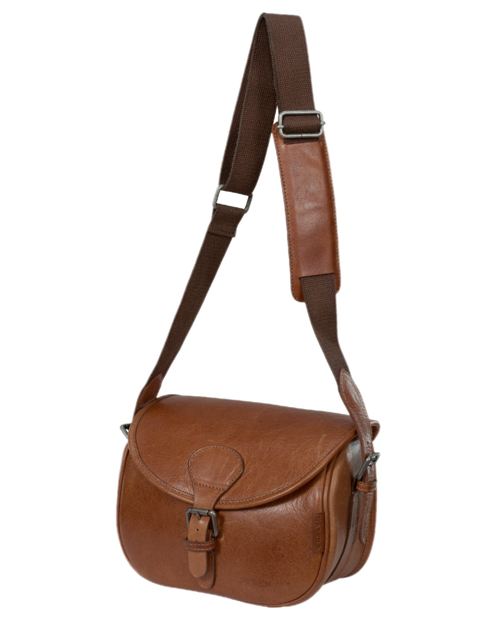 Cognac Coloured Harkila Retrieve Cartridge Bag 125 Cartridges on white background #colour_cognac