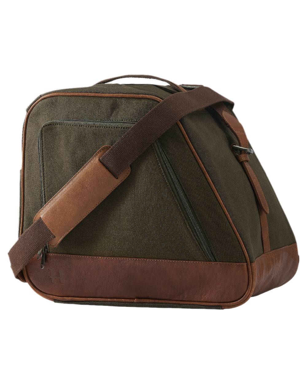 Warm Olive Coloured Harkila Retrieve Low Boot Bag on white background #colour_warm-olive