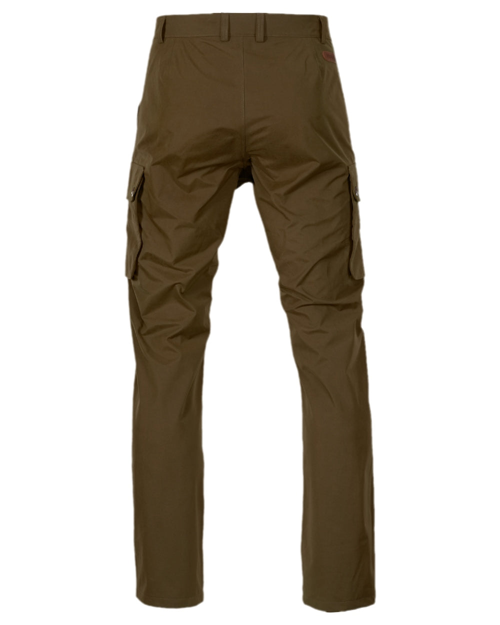 Warm Olive Coloured Harkila Retrieve Trousers on white background #colour_warm-olive