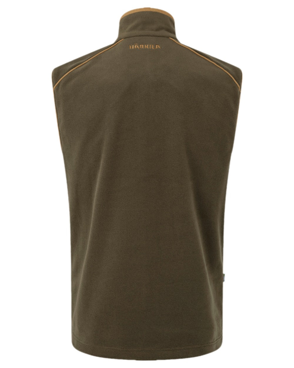 Willow Green Coloured Harkila Sandhem 200 Fleece Waistcoat on white background #colour_willow-green