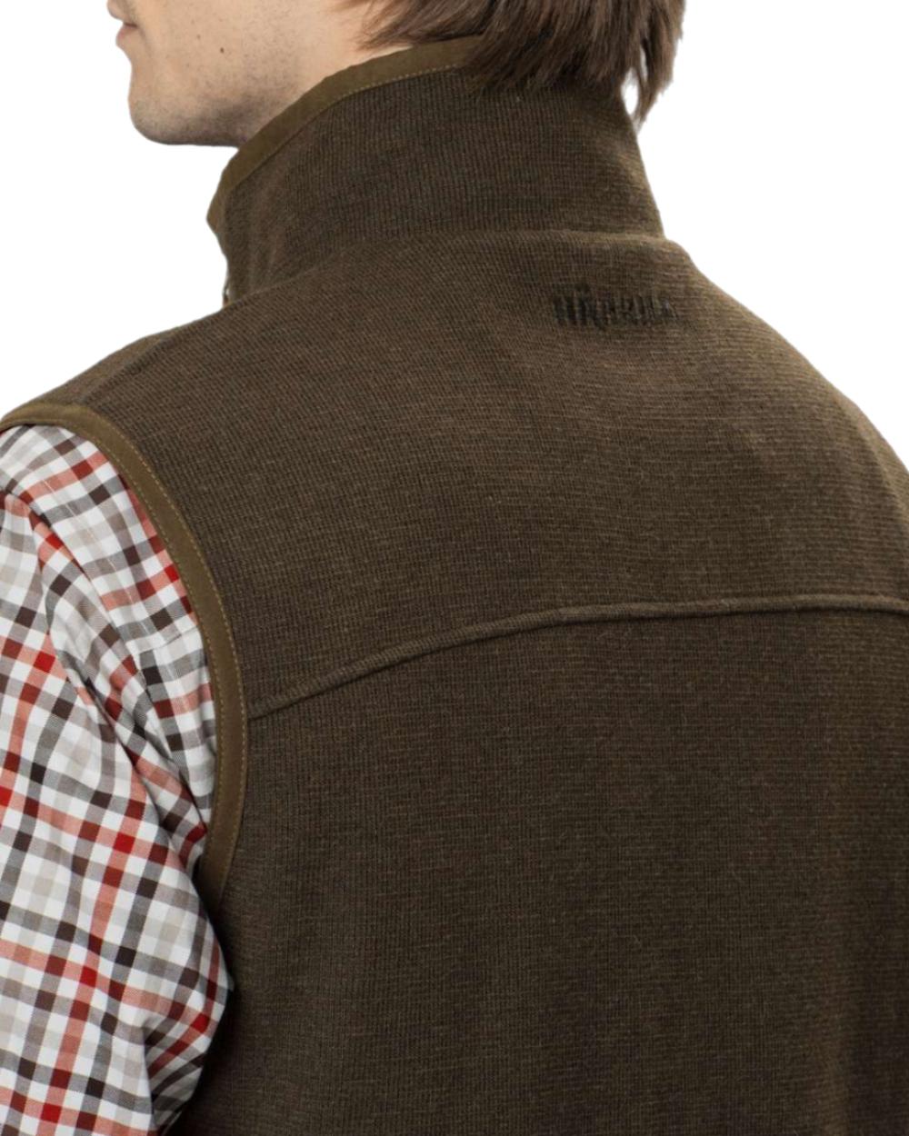 Forest Green Coloured Harkila Sandhem Pro Waistcoat on White background #colour_forest-green