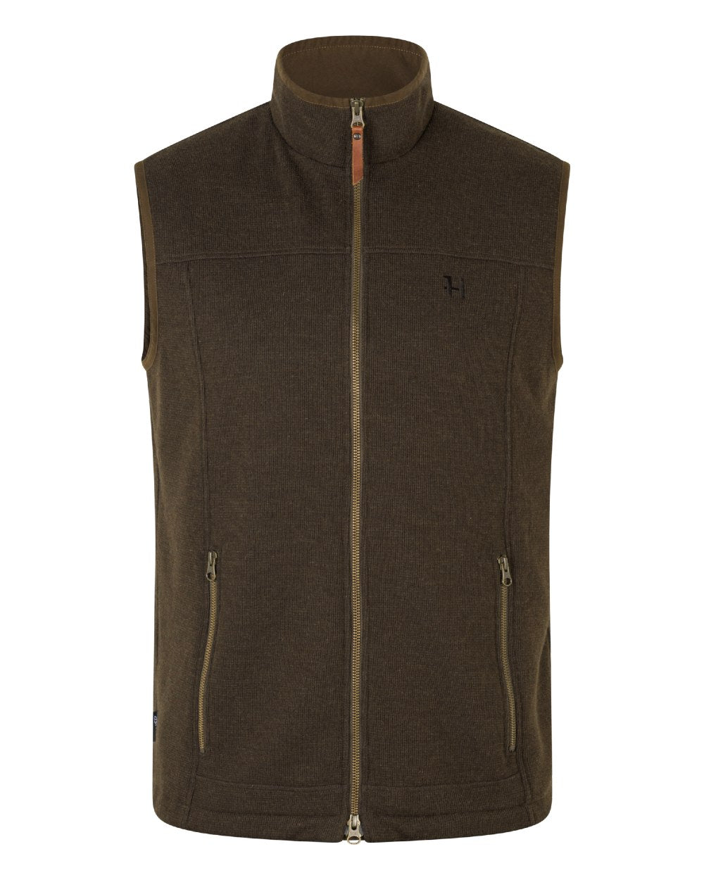 Forest Green Coloured Harkila Sandhem Pro Waistcoat on White background #colour_forest-green