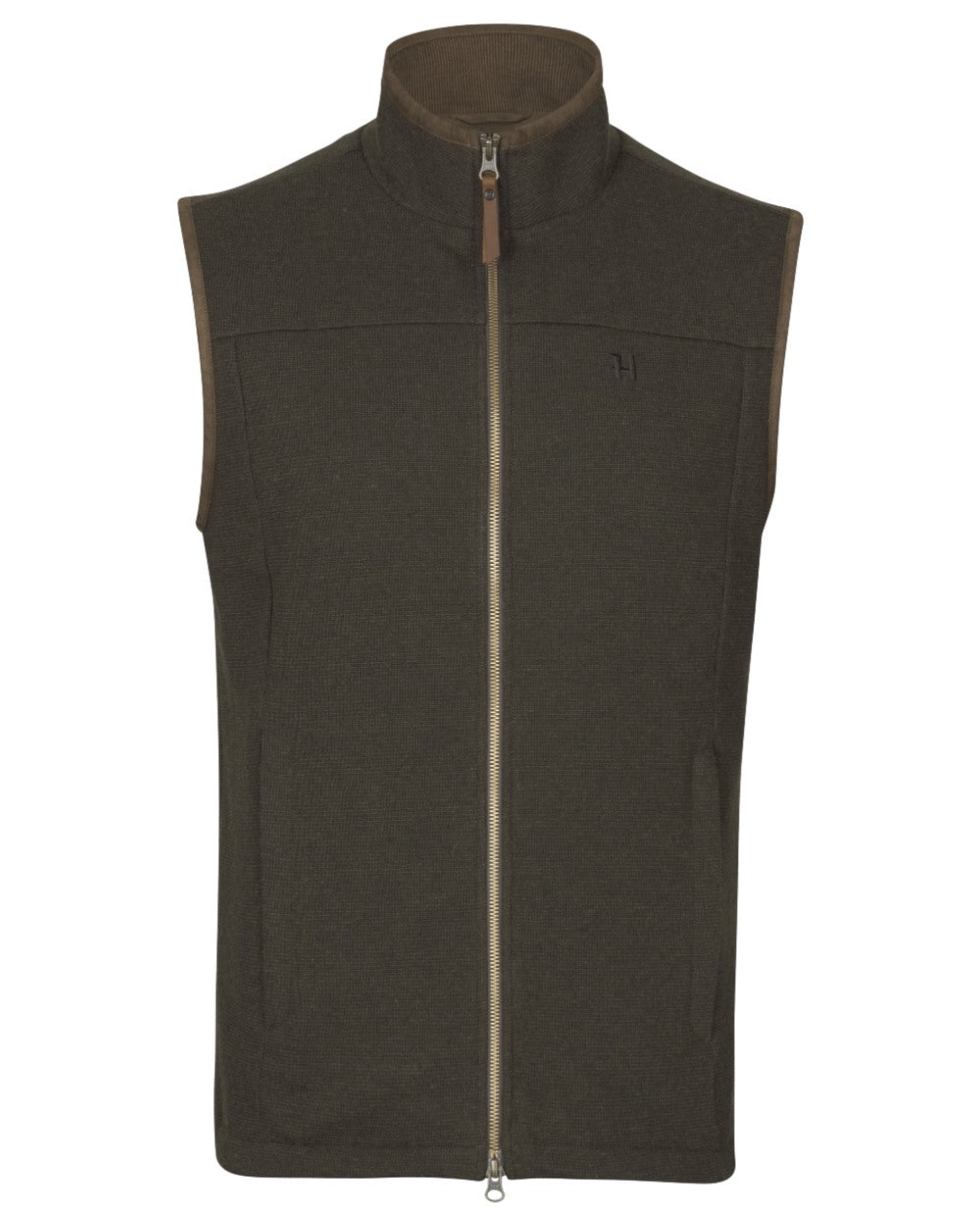 Willow Green Coloured Harkila Sandhem Pro Waistcoat on White background #colour_willow-green