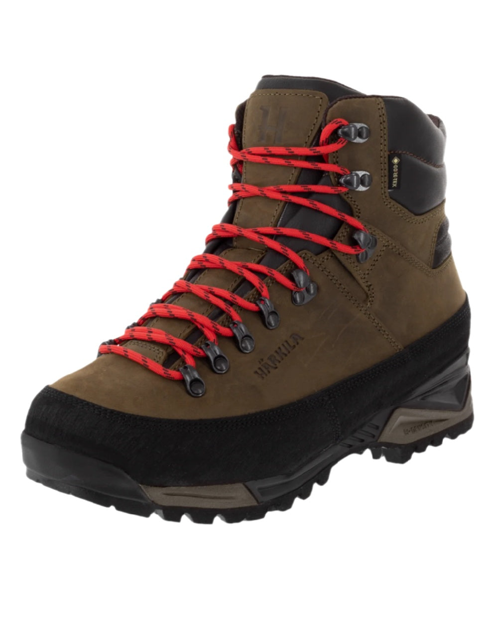 Willow Green Coloured Harkila Saxnas GTX Boots on white background #colour_willow-green