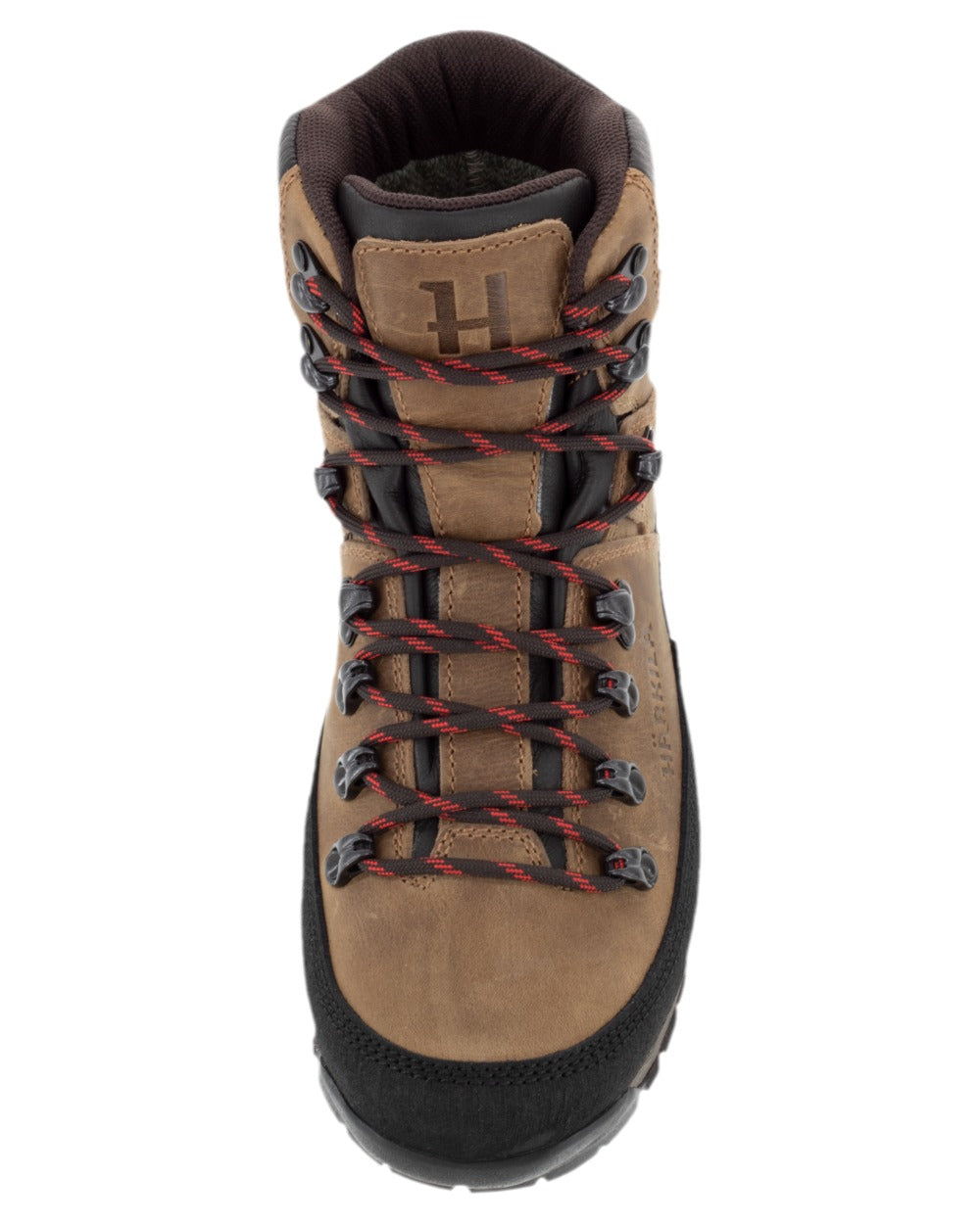 Mid Brown Coloured Harkila Saxnas Womens GTX Boots on white background #colour_mid-brown