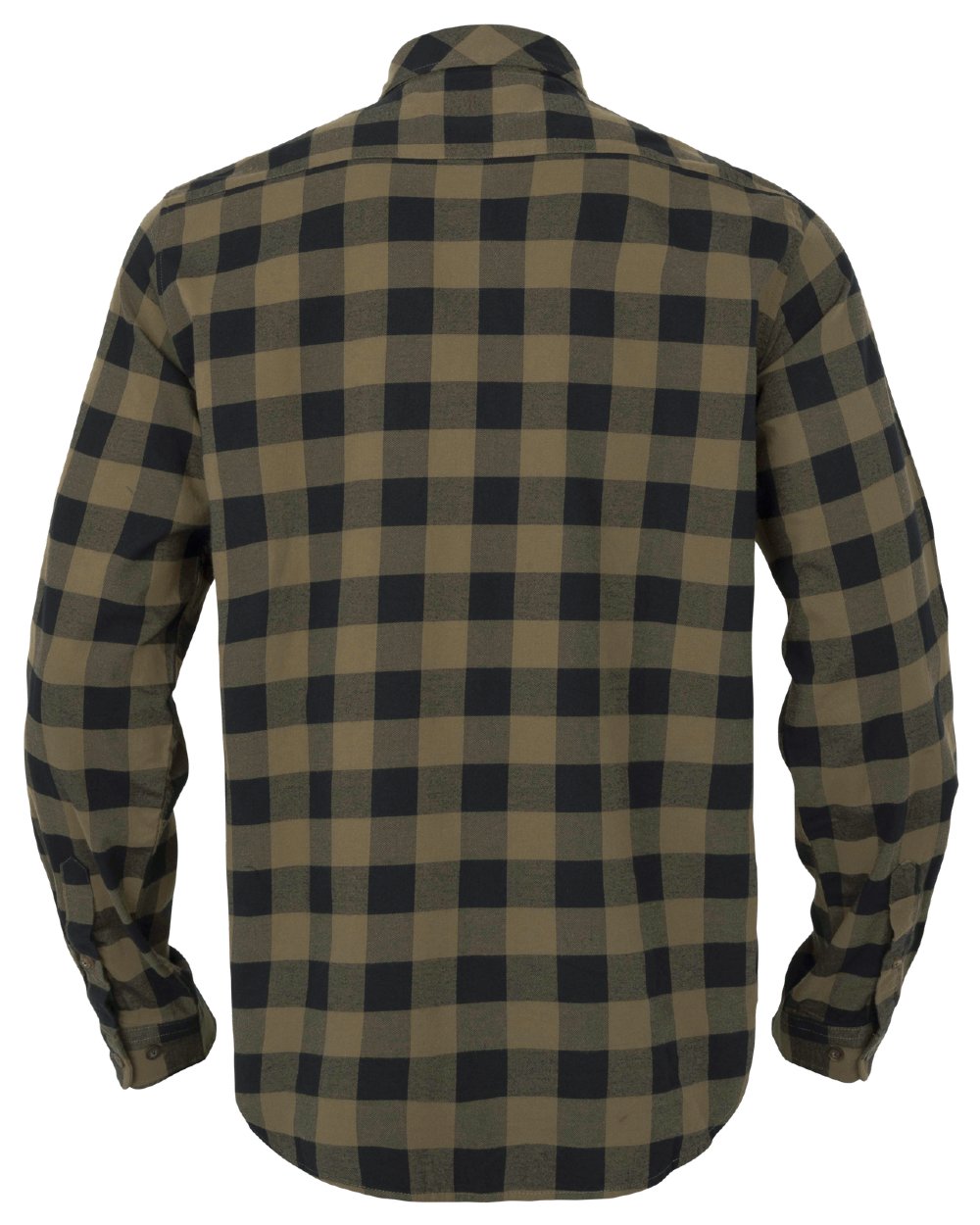 Tarmac Check coloured Harkila Scandinavian Long Sleeve Shirt on white background #colour_tarmac-check