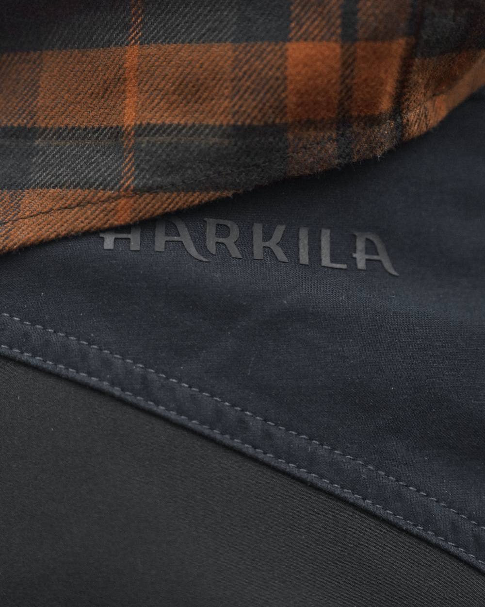 Salute Anthracite Coloured Harkila Scandinavian Trousers on forest background #colour_salute-anthracite