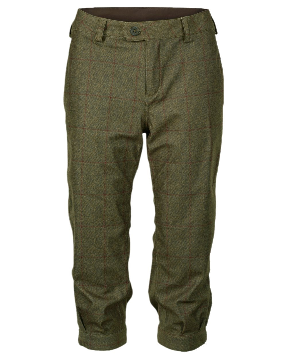 Willow Green Coloured Harkila Stornoway Shooting Ladies Breeks on white background #colour_willow-green