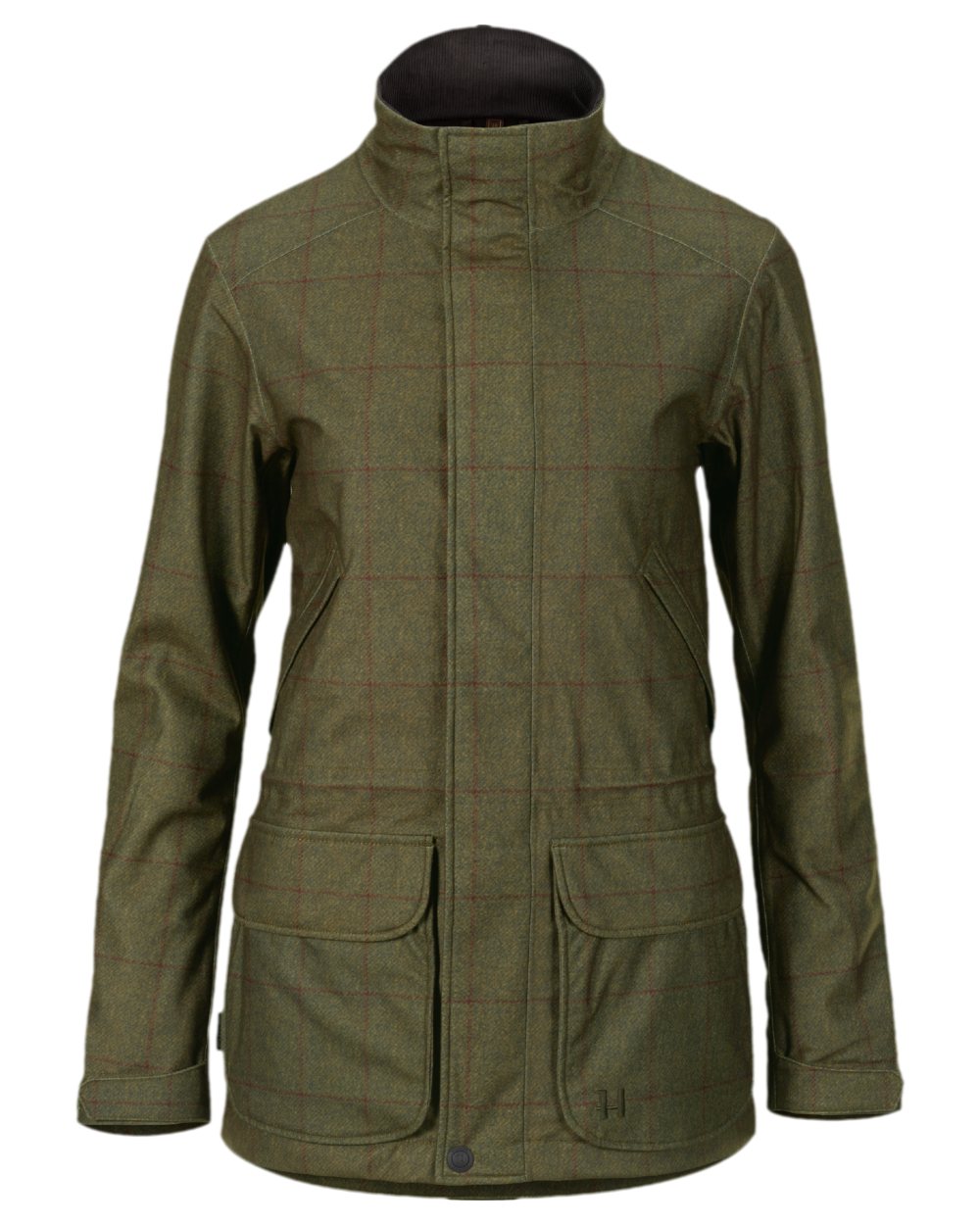 Willow Green Coloured Harkila Stornoway Shooting Lady Jacket on white background #colour_willow-green