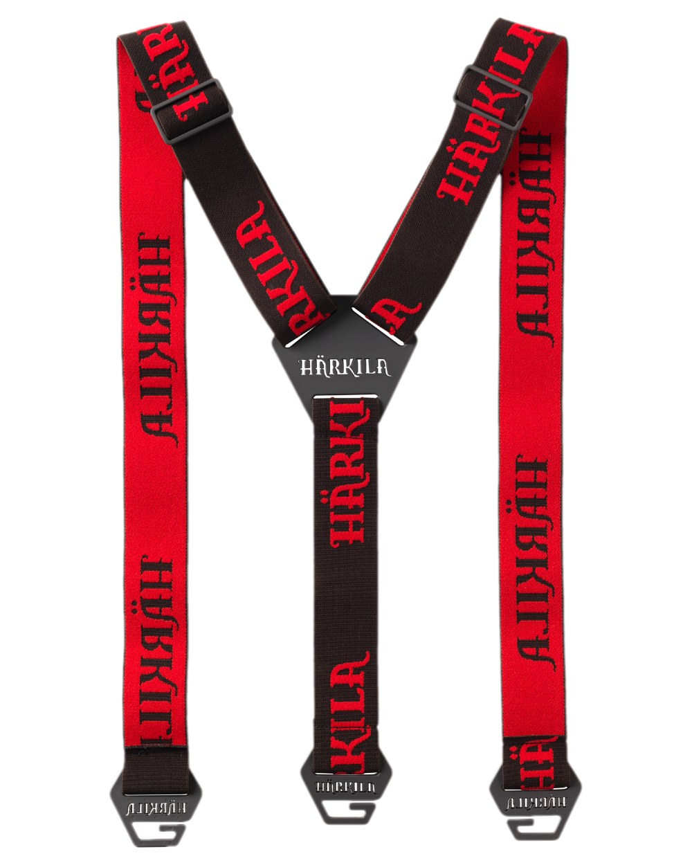 Shadow Brown Red Coloured Harkila Tech Braces on white background #colour_shadow-brown-red