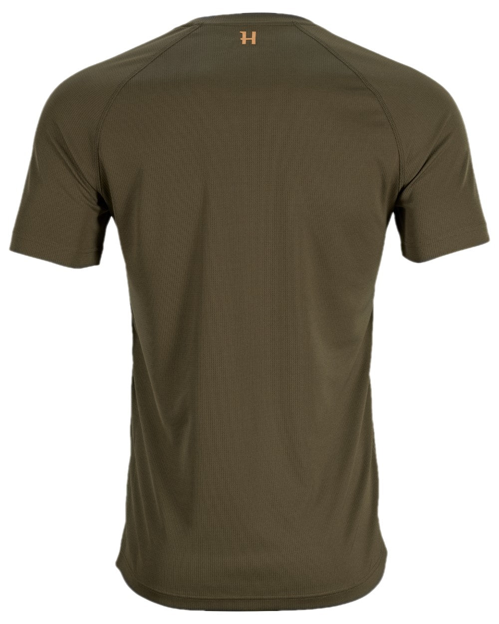 Willow Green Coloured Harkila Trail Short Sleeve T-Shirt on white background #colour_willow-green