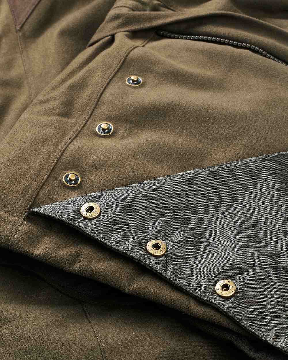 Hunting Green Coloured Harkila Visent Jacket on white background #colour_hunting-green