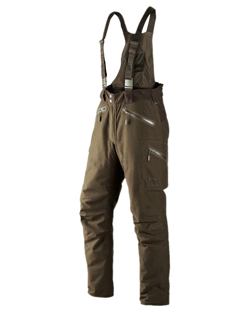 Hunting Green Coloured Harkila Visent Trousers on white background #colour_hunting-green