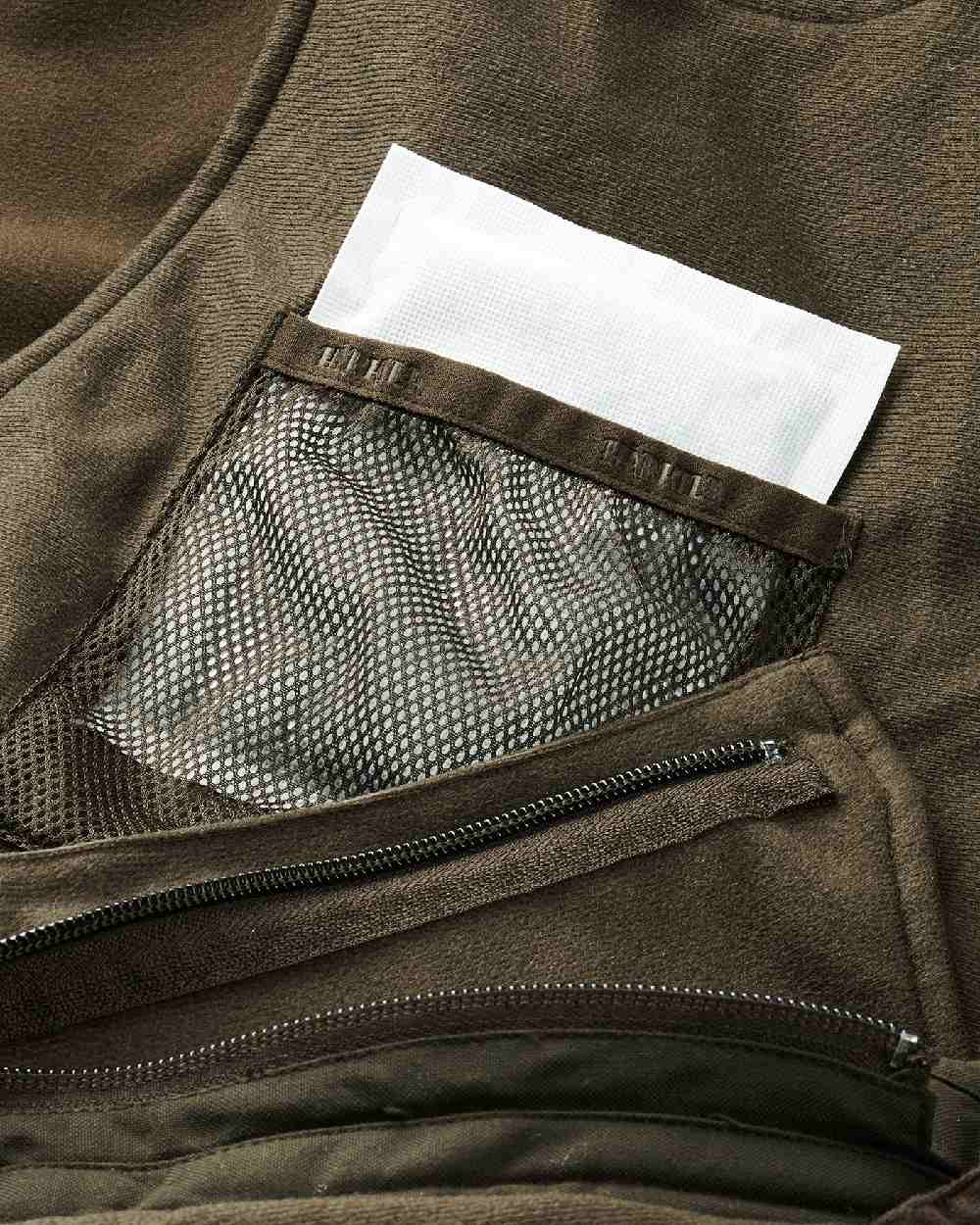 Hunting Green Coloured Harkila Visent Trousers on white background #colour_hunting-green