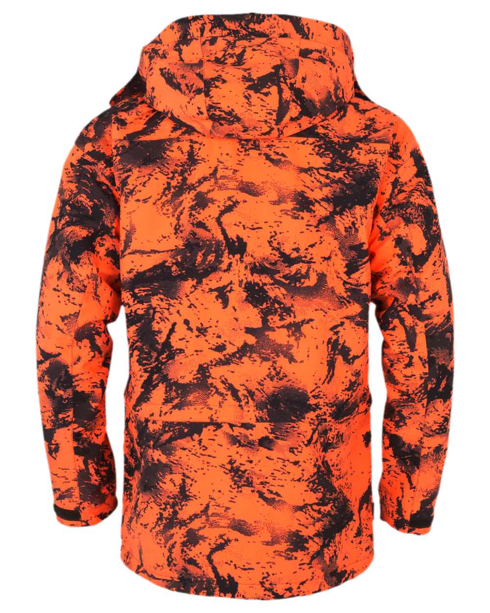 AXIS Orange Blaze Coloured Harkila Wildboar Pro HWS Insulated Jacket on white background #colour_axis-orange-blaze