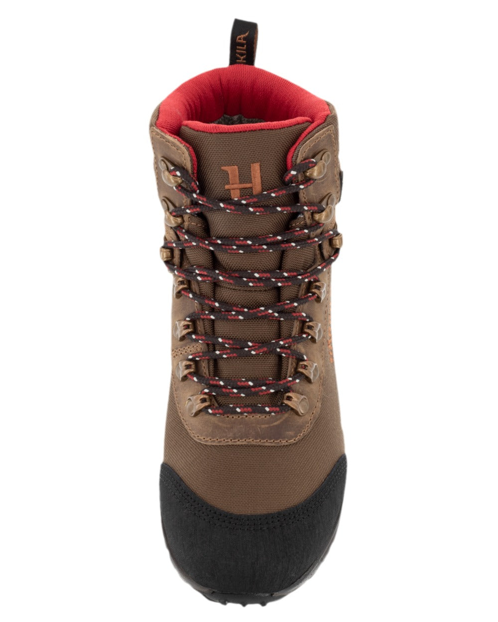 Mid Brown Coloured Harkila Wildwood 2.0 GTX Womens Waterproof Boots on white background #colour_mid-brown