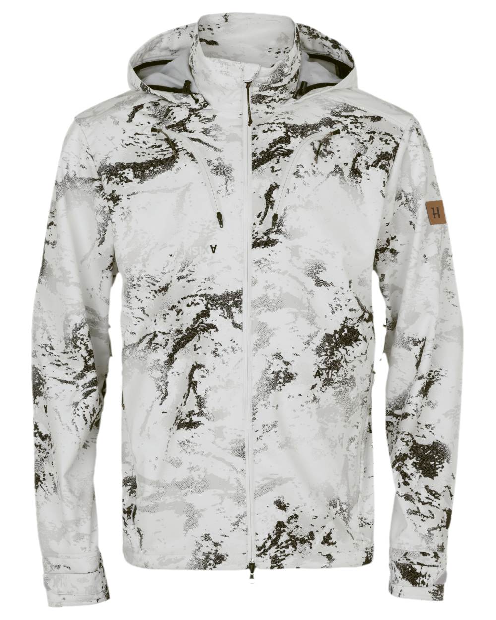 AXIS Snow Coloured Harkila Winter Active WSP Jacket on white background #colour_axis-snow