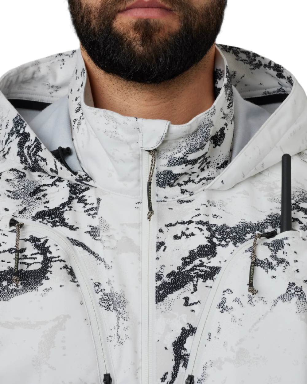 AXIS Snow Coloured Harkila Winter Active WSP Jacket on white background #colour_axis-snow