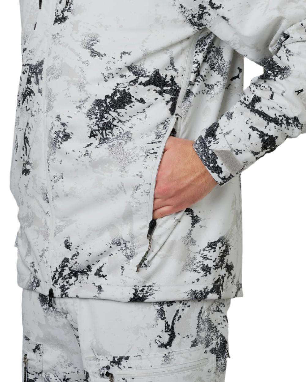 AXIS Snow Coloured Harkila Winter Active WSP Jacket on white background #colour_axis-snow