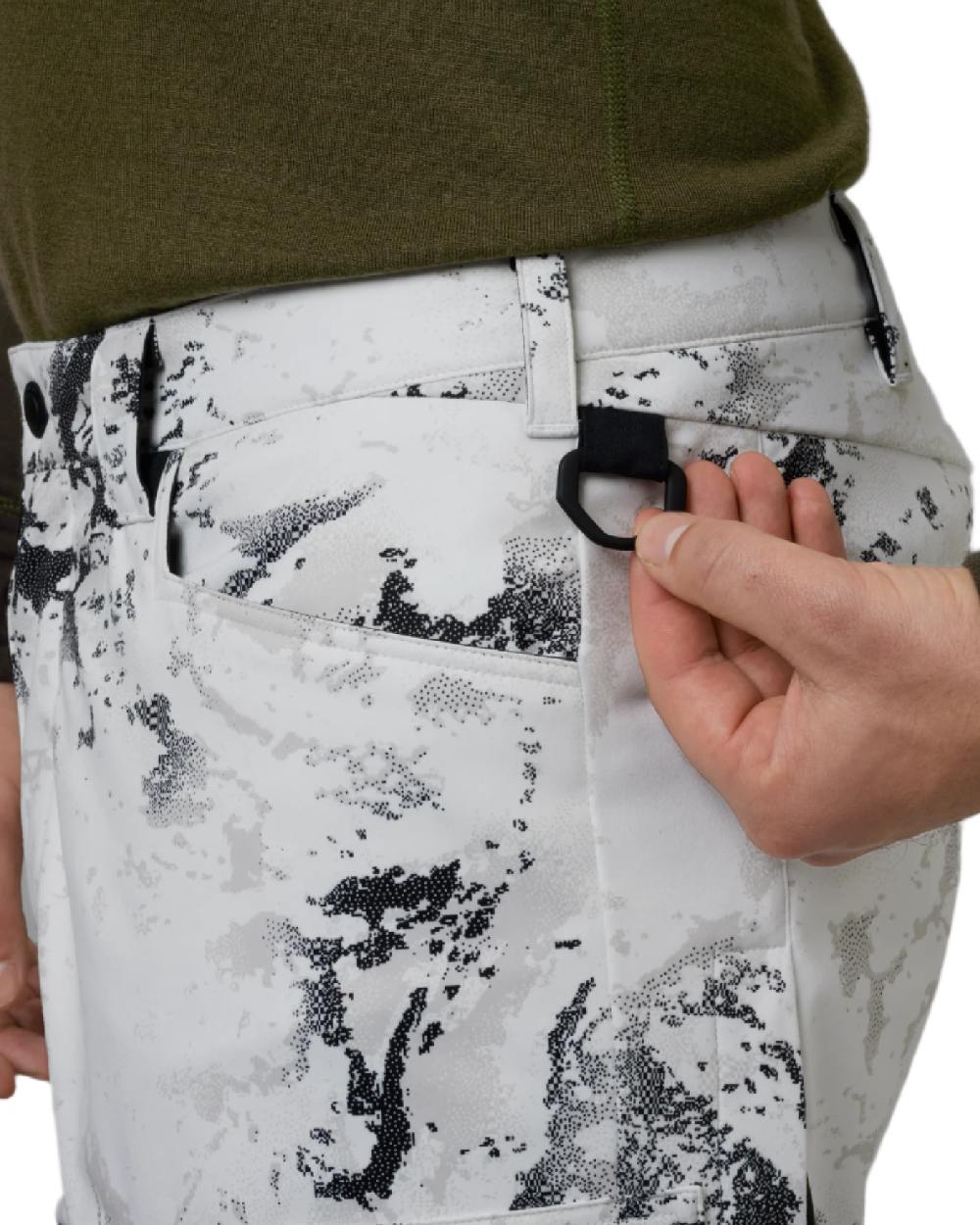 AXIS Snow Coloured Harkila Winter Active WSP Trousers on white background #colour_axis-snow