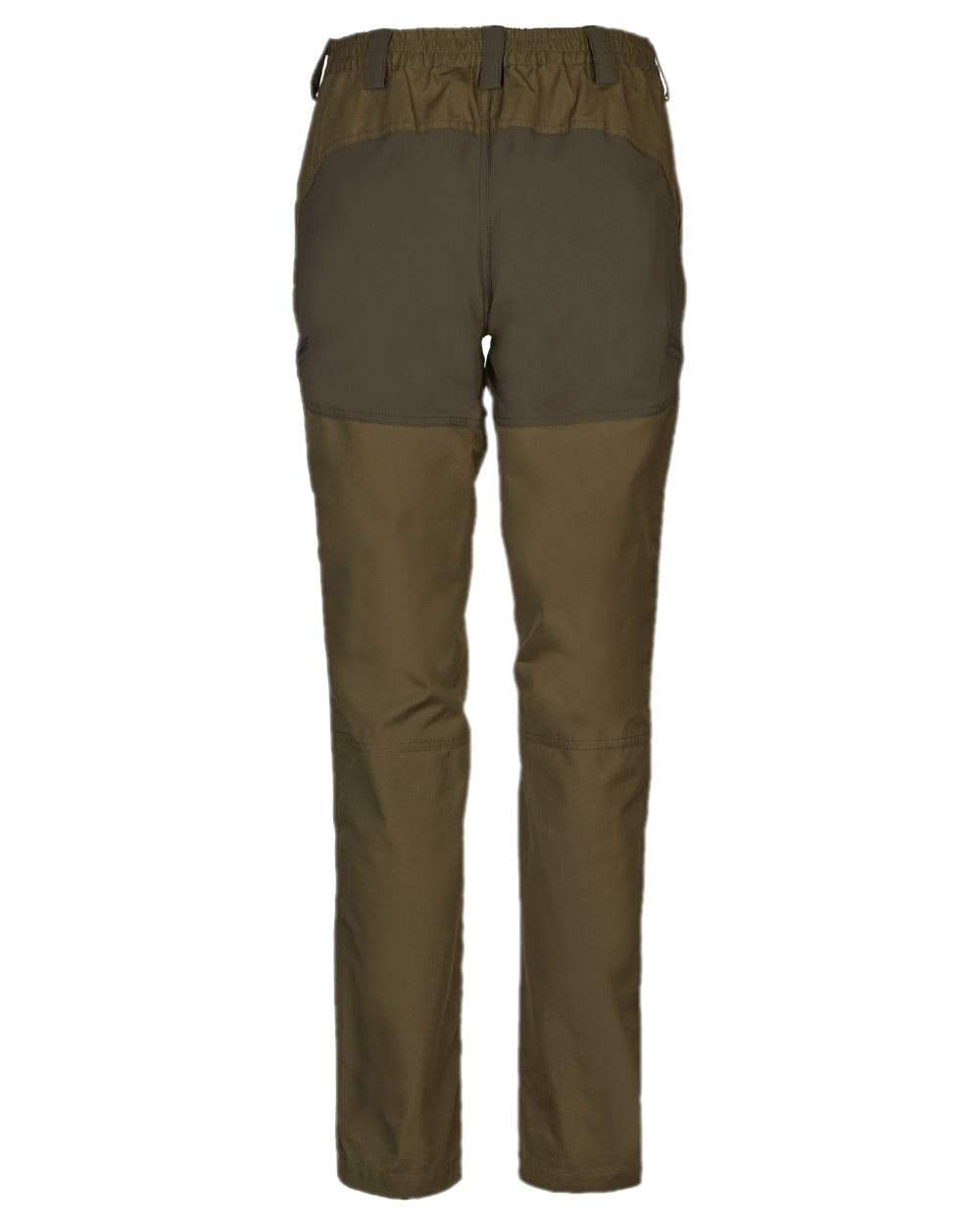 Dark Olive Willow Green Coloured Harkila Womens Fjell Trousers on white background #colour_dark-olive-willow-green