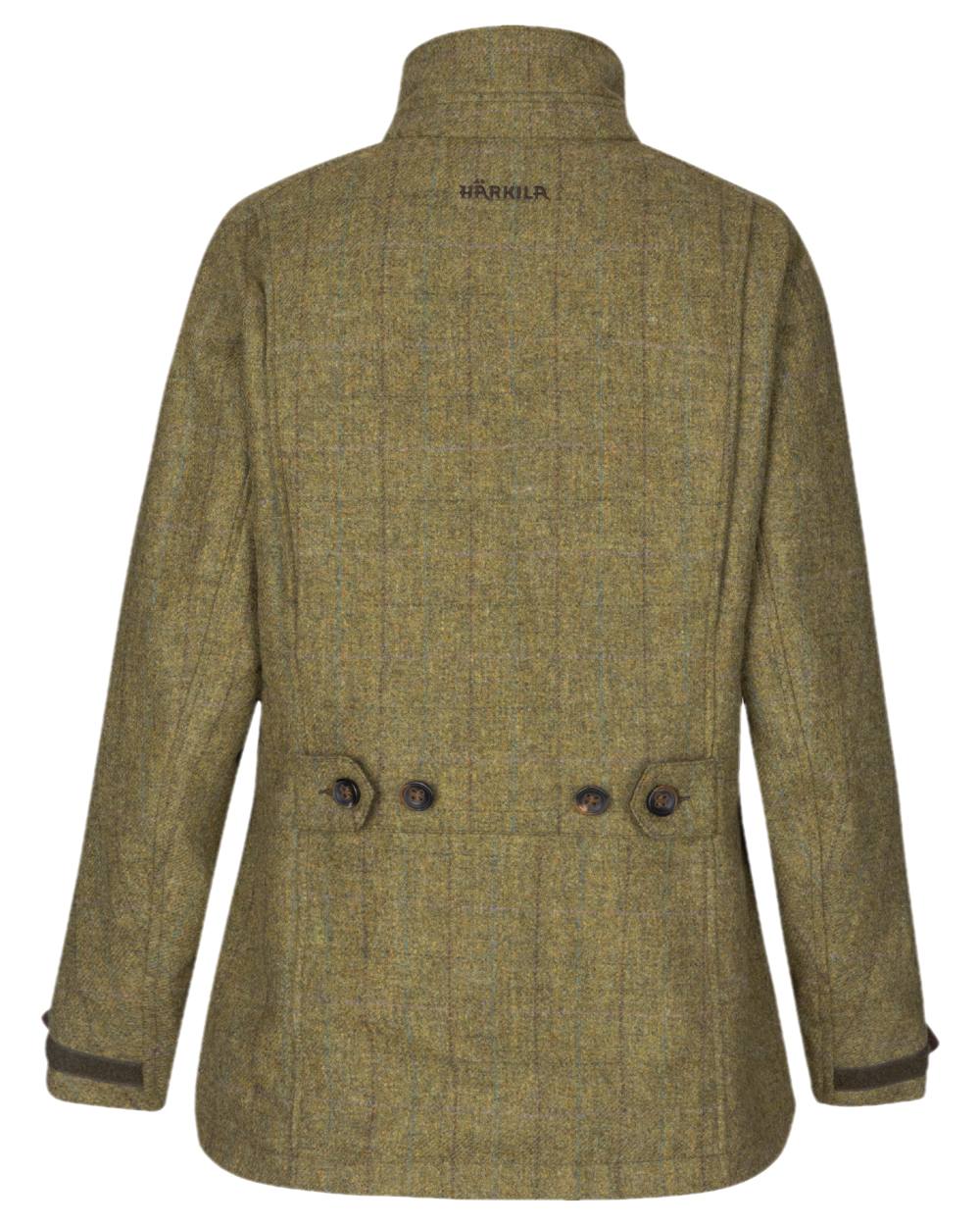 Olive Coloured Harkila Womens Jura GTX Jacket on white background #colour_olive