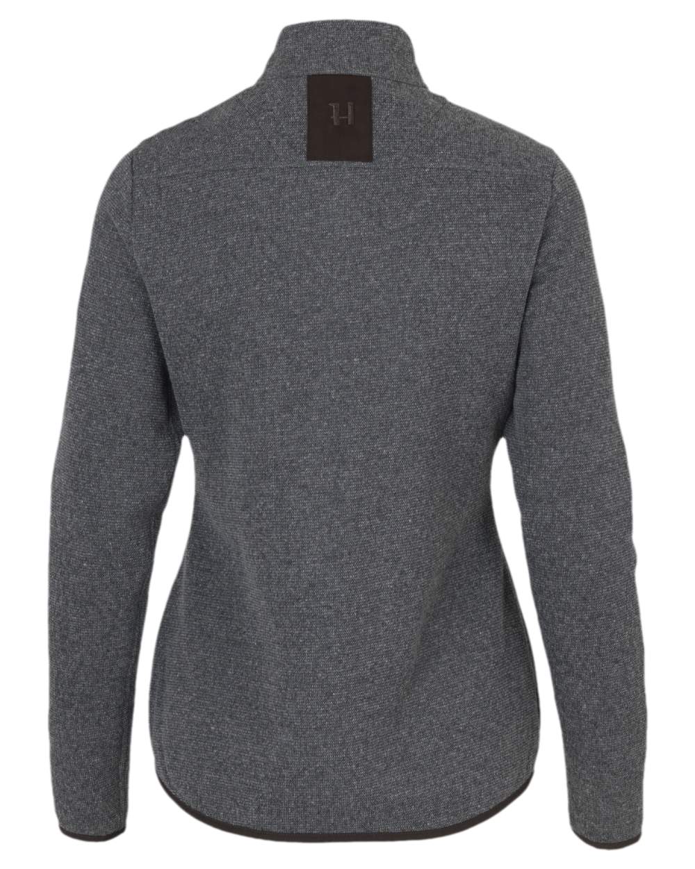 Slate Grey Coloured Harkila Womens Metso Full Zip Fleece Jacket on white background #colour_slate-grey