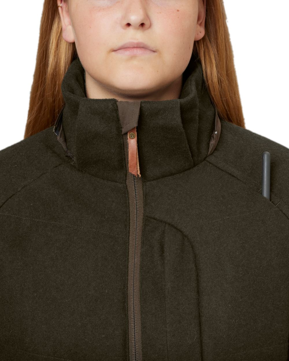 Willow Green Coloured Harkila Womens Metso Winter Jacket on white background #colour_willow-green
