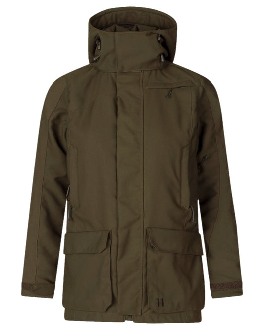 Willow Green Coloured Harkila Womens Pro Hunter GTX Jacket on white background #colour_willow-green