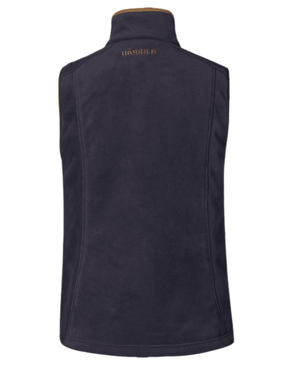 Deep Well Purple Coloured Harkila Womens Sandhem 200 Fleece Waistcoat on white background #colour_deep-well-purple