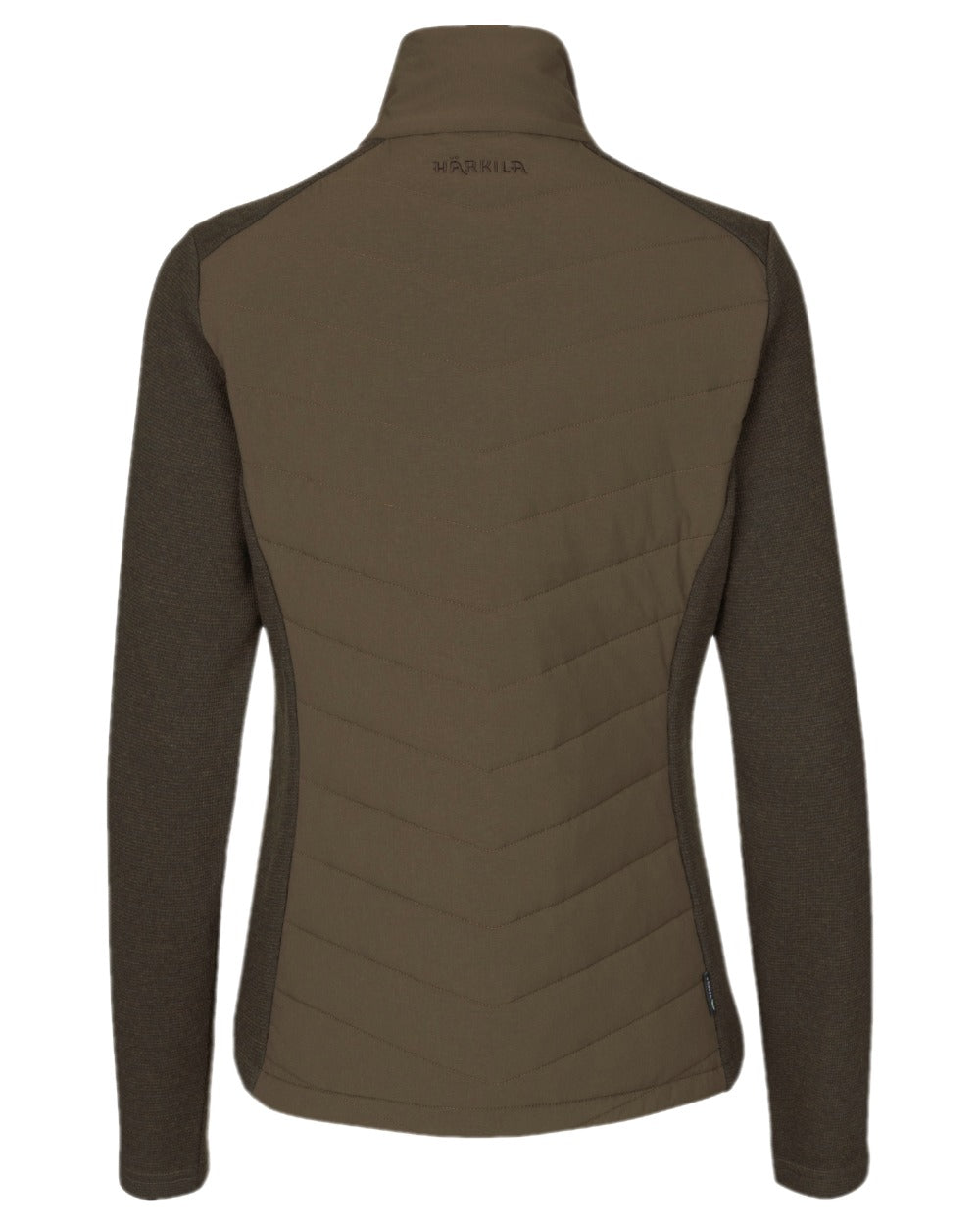 Willow Green Coloured Harkila Womens Sandhem Pro Insulated Cardigan on white background #colour_willow-green