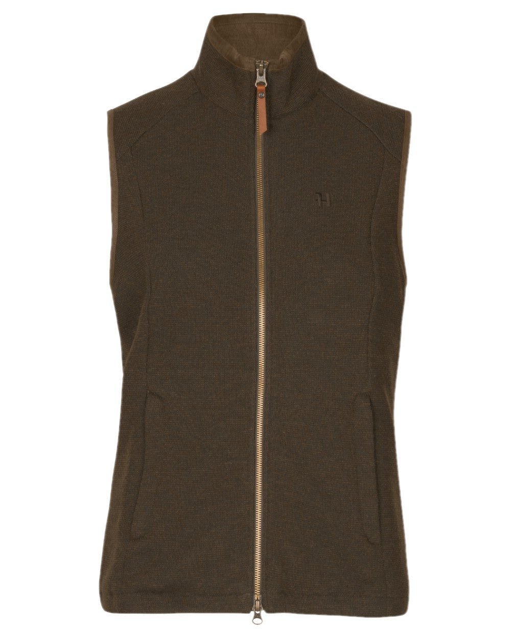 Forest Green Coloured Harkila Womens Sandhem Pro Waistcoat on white background #colour_forest-green