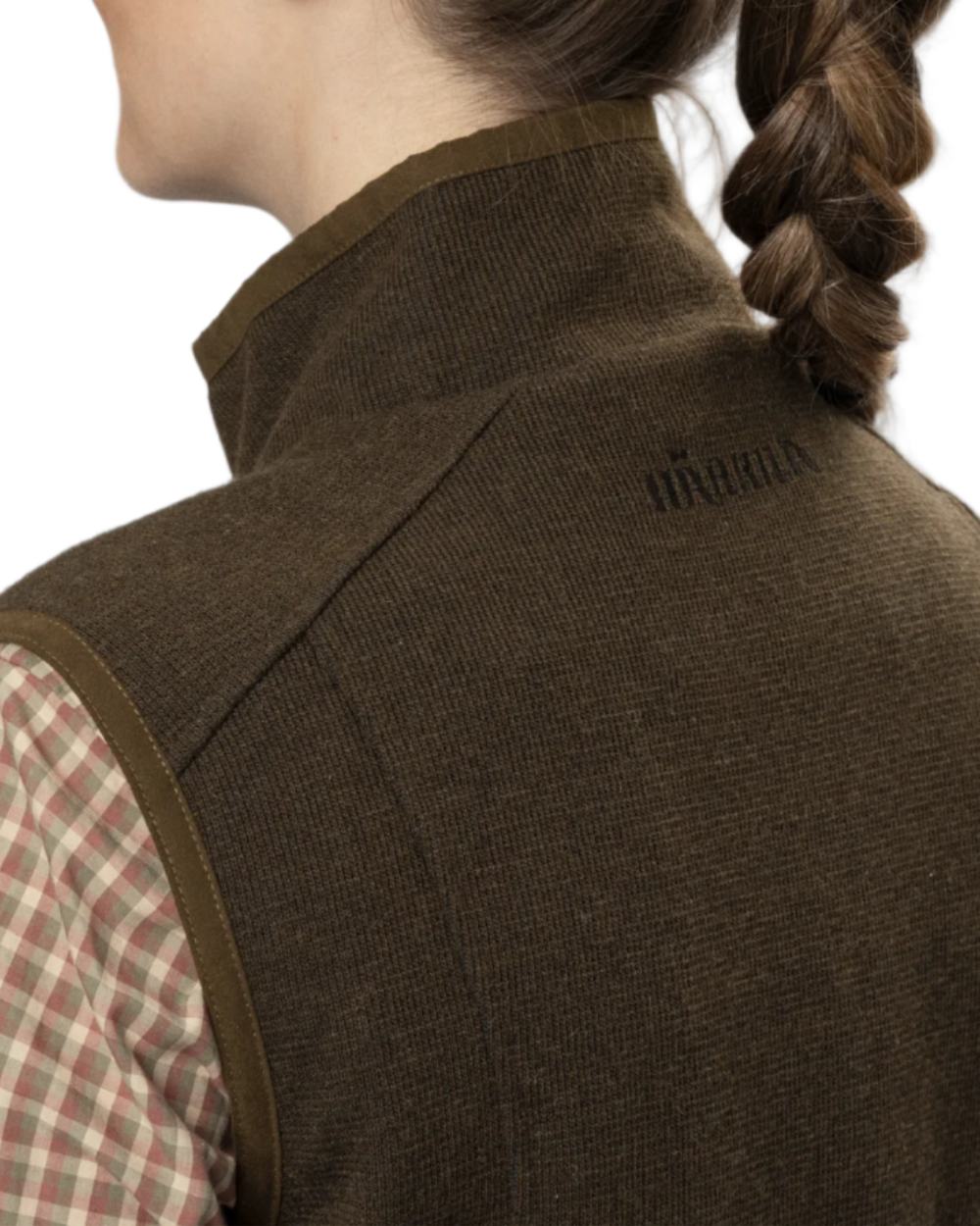 Forest Green Coloured Harkila Womens Sandhem Pro Waistcoat on white background #colour_forest-green
